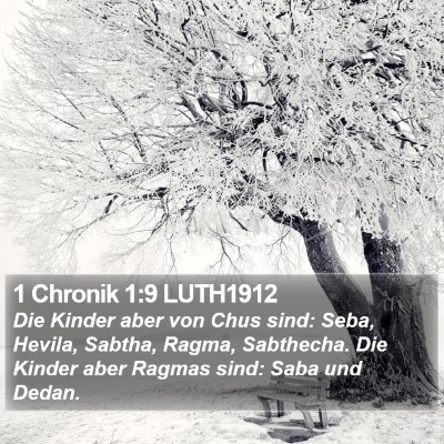 1 Chronik 1:9 LUTH1912 Bible Verse Image