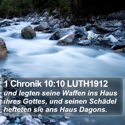 1 Chronik 10:10 LUTH1912 Bible Verse Image