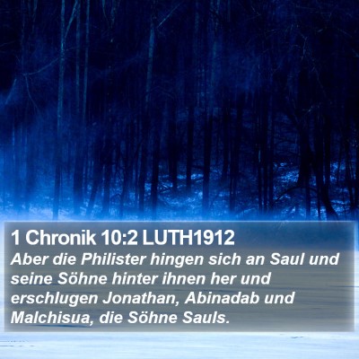 1 Chronik 10:2 LUTH1912 Bible Verse Image