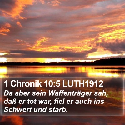 1 Chronik 10:5 LUTH1912 Bible Verse Image