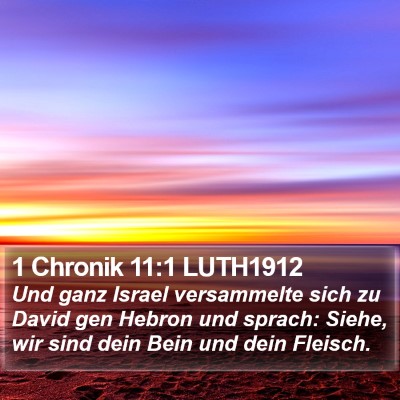 1 Chronik 11:1 LUTH1912 Bible Verse Image