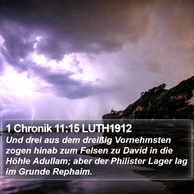 1 Chronik 11:15 LUTH1912 Bible Verse Image