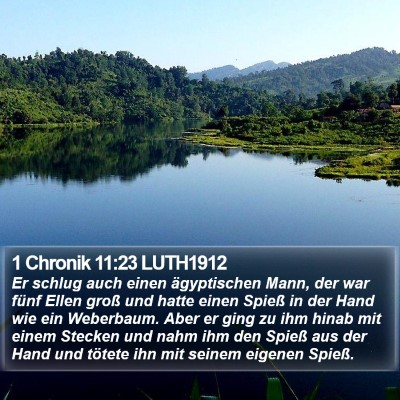 1 Chronik 11:23 LUTH1912 Bible Verse Image
