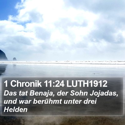 1 Chronik 11:24 LUTH1912 Bible Verse Image