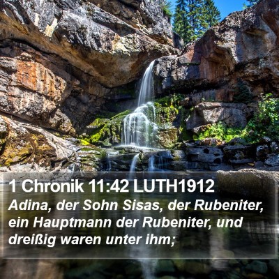 1 Chronik 11:42 LUTH1912 Bible Verse Image