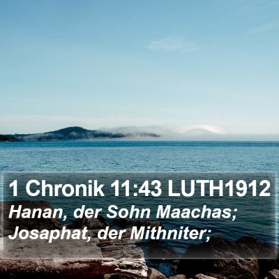 1 Chronik 11:43 LUTH1912 Bible Verse Image