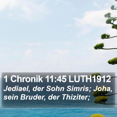 1 Chronik 11:45 LUTH1912 Bible Verse Image