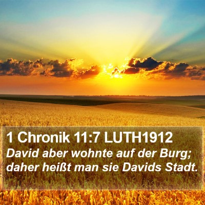 1 Chronik 11:7 LUTH1912 Bible Verse Image