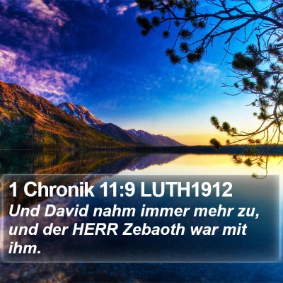 1 Chronik 11:9 LUTH1912 Bible Verse Image