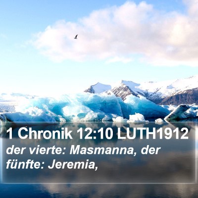 1 Chronik 12:10 LUTH1912 Bible Verse Image