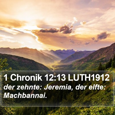 1 Chronik 12:13 LUTH1912 Bible Verse Image