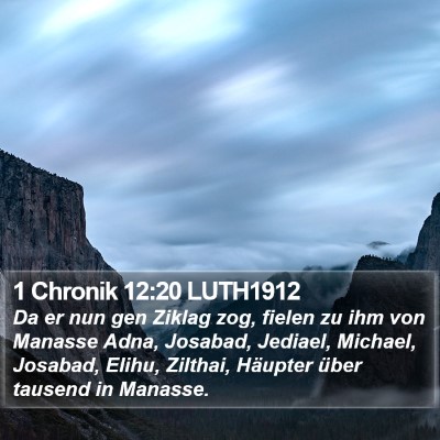 1 Chronik 12:20 LUTH1912 Bible Verse Image