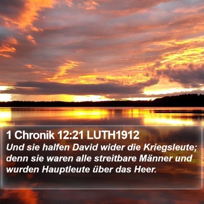 1 Chronik 12:21 LUTH1912 Bible Verse Image