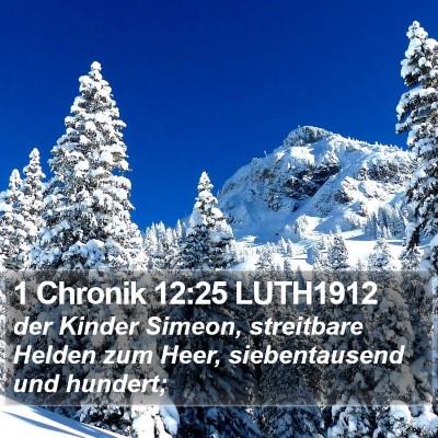 1 Chronik 12:25 LUTH1912 Bible Verse Image