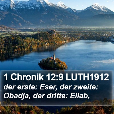 1 Chronik 12:9 LUTH1912 Bible Verse Image