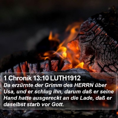 1 Chronik 13:10 LUTH1912 Bible Verse Image