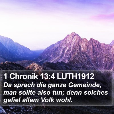 1 Chronik 13:4 LUTH1912 Bible Verse Image