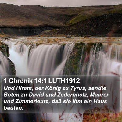 1 Chronik 14:1 LUTH1912 Bible Verse Image