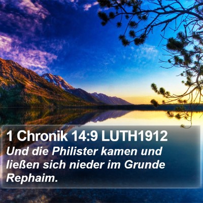1 Chronik 14:9 LUTH1912 Bible Verse Image