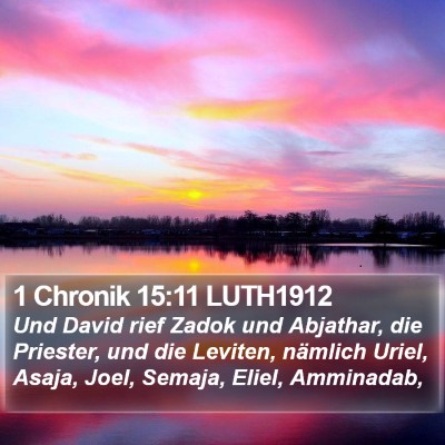1 Chronik 15:11 LUTH1912 Bible Verse Image