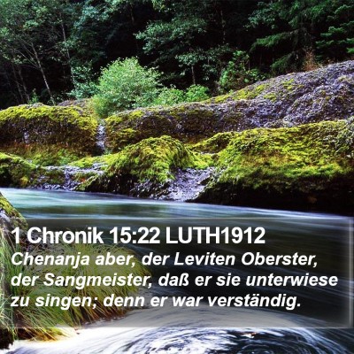 1 Chronik 15:22 LUTH1912 Bible Verse Image