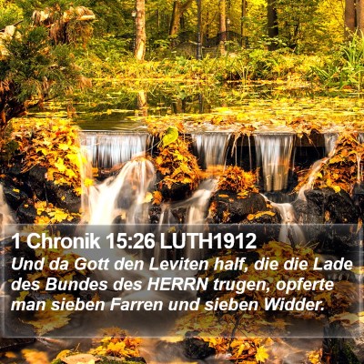 1 Chronik 15:26 LUTH1912 Bible Verse Image