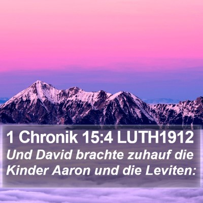 1 Chronik 15:4 LUTH1912 Bible Verse Image
