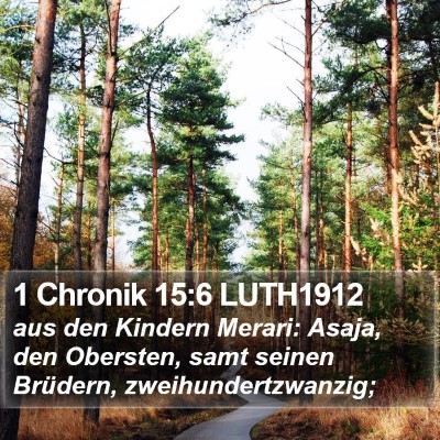 1 Chronik 15:6 LUTH1912 Bible Verse Image