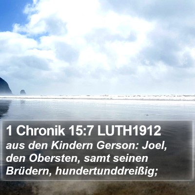 1 Chronik 15:7 LUTH1912 Bible Verse Image