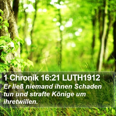 1 Chronik 16:21 LUTH1912 Bible Verse Image