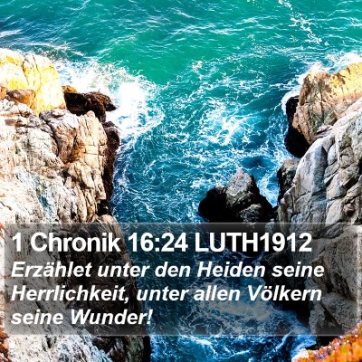 1 Chronik 16:24 LUTH1912 Bible Verse Image