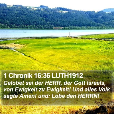 1 Chronik 16:36 LUTH1912 Bible Verse Image