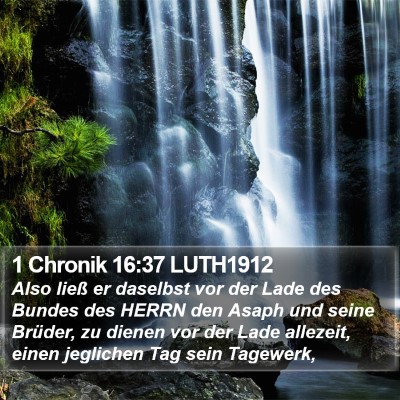 1 Chronik 16:37 LUTH1912 Bible Verse Image