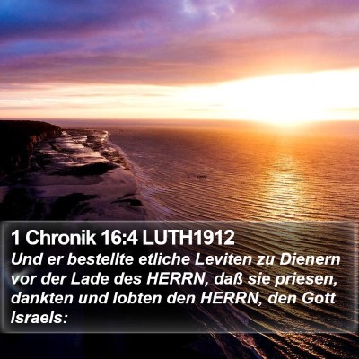 1 Chronik 16:4 LUTH1912 Bible Verse Image