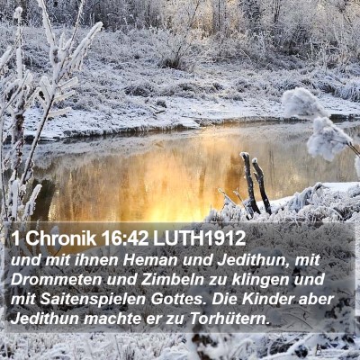 1 Chronik 16:42 LUTH1912 Bible Verse Image
