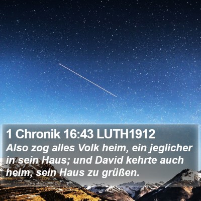 1 Chronik 16:43 LUTH1912 Bible Verse Image