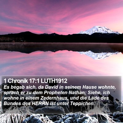 1 Chronik 17:1 LUTH1912 Bible Verse Image