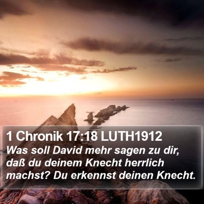 1 Chronik 17:18 LUTH1912 Bible Verse Image