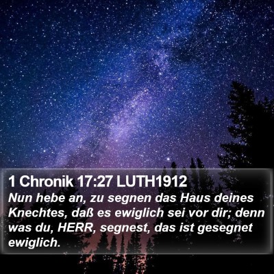 1 Chronik 17:27 LUTH1912 Bible Verse Image