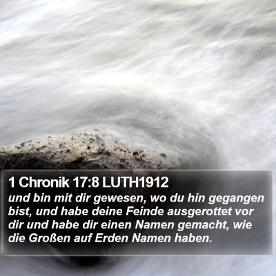 1 Chronik 17:8 LUTH1912 Bible Verse Image