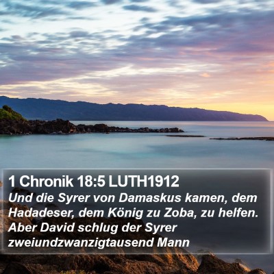1 Chronik 18:5 LUTH1912 Bible Verse Image