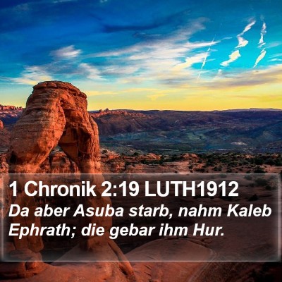 1 Chronik 2:19 LUTH1912 Bible Verse Image