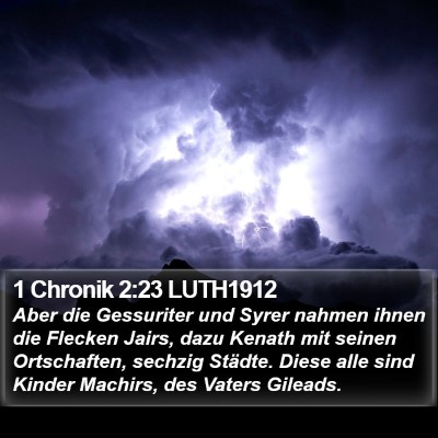 1 Chronik 2:23 LUTH1912 Bible Verse Image