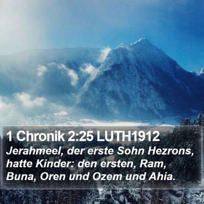 1 Chronik 2:25 LUTH1912 Bible Verse Image