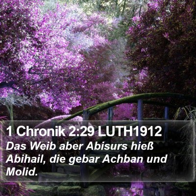 1 Chronik 2:29 LUTH1912 Bible Verse Image