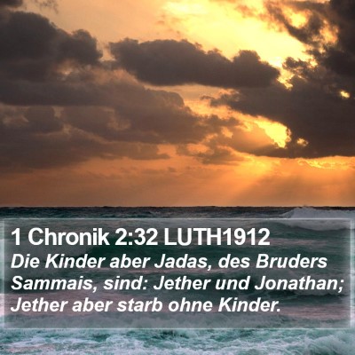 1 Chronik 2:32 LUTH1912 Bible Verse Image