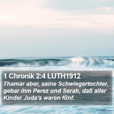 1 Chronik 2:4 LUTH1912 Bible Verse Image