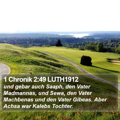 1 Chronik 2:49 LUTH1912 Bible Verse Image