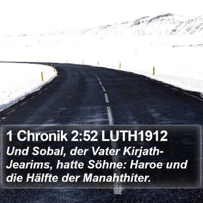 1 Chronik 2:52 LUTH1912 Bible Verse Image