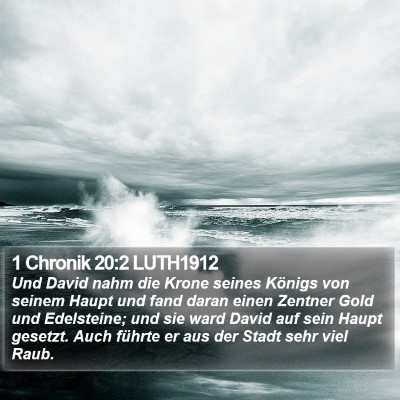 1 Chronik 20:2 LUTH1912 Bible Verse Image